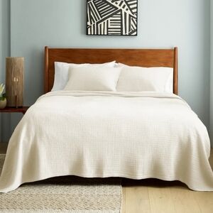Quince Ribbed Cotton Coverlet - Thumbnail 3
